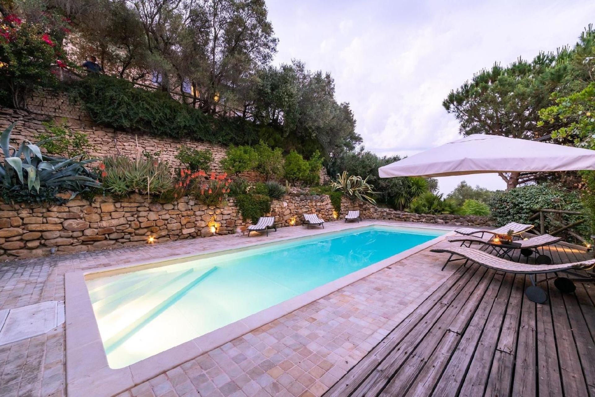 Meernahes Ferienhaus Casa Cantagallo Mit Pool Villa Fermo Eksteriør billede